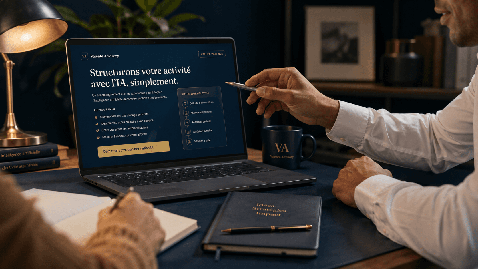 Session de travail Valente Advisory — accompagnement IA en situation